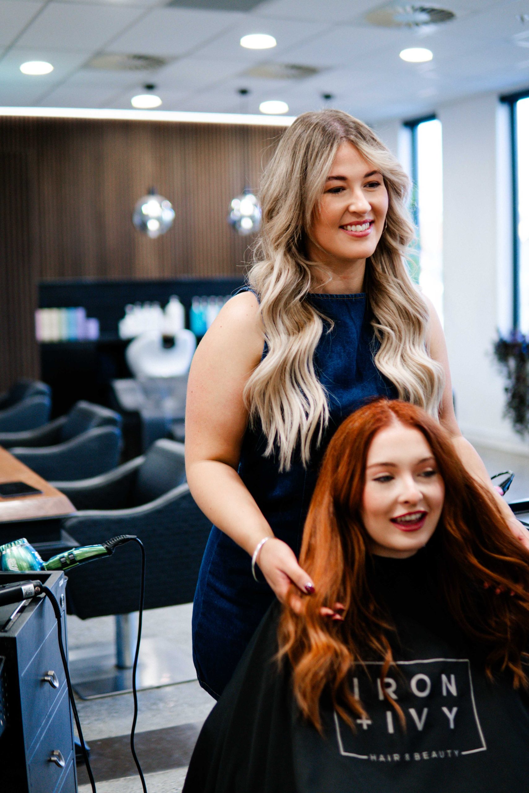 Piper styling a blow dry