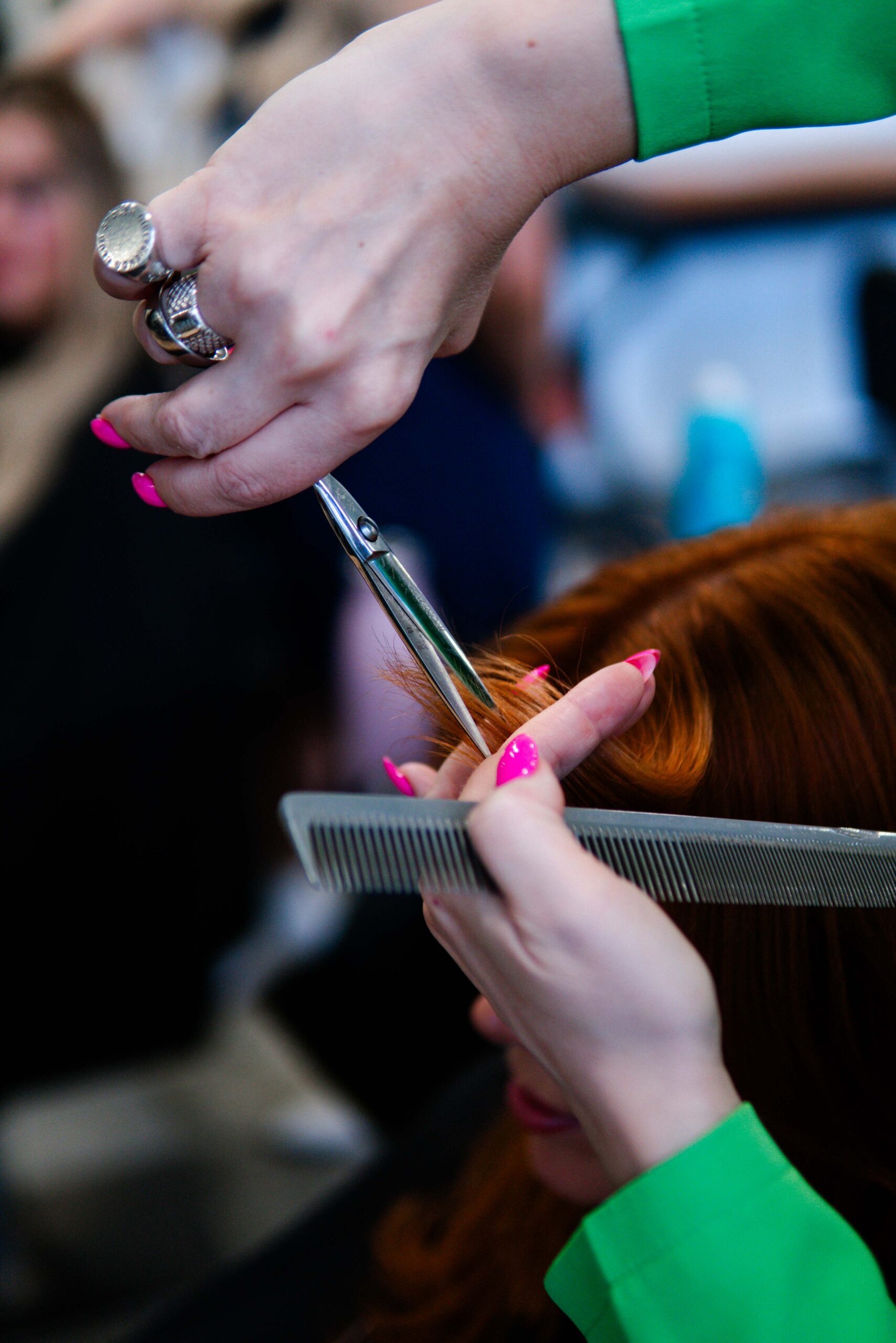 Close Up Shot Haircut